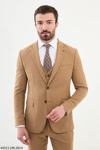 Belmonte Camel Classic Slim Fit Suit