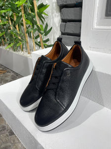 Bojoni Belmonte Leather Black Shoes