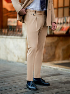 Camel Double Breasted Suit 2-Piece