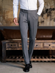 Grey Double Breasted Suit 2-Piece