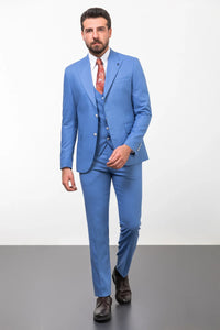 Bojoni Capena Slim Fit Light Blue Suit