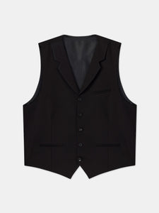 Black Single Breasted Vest