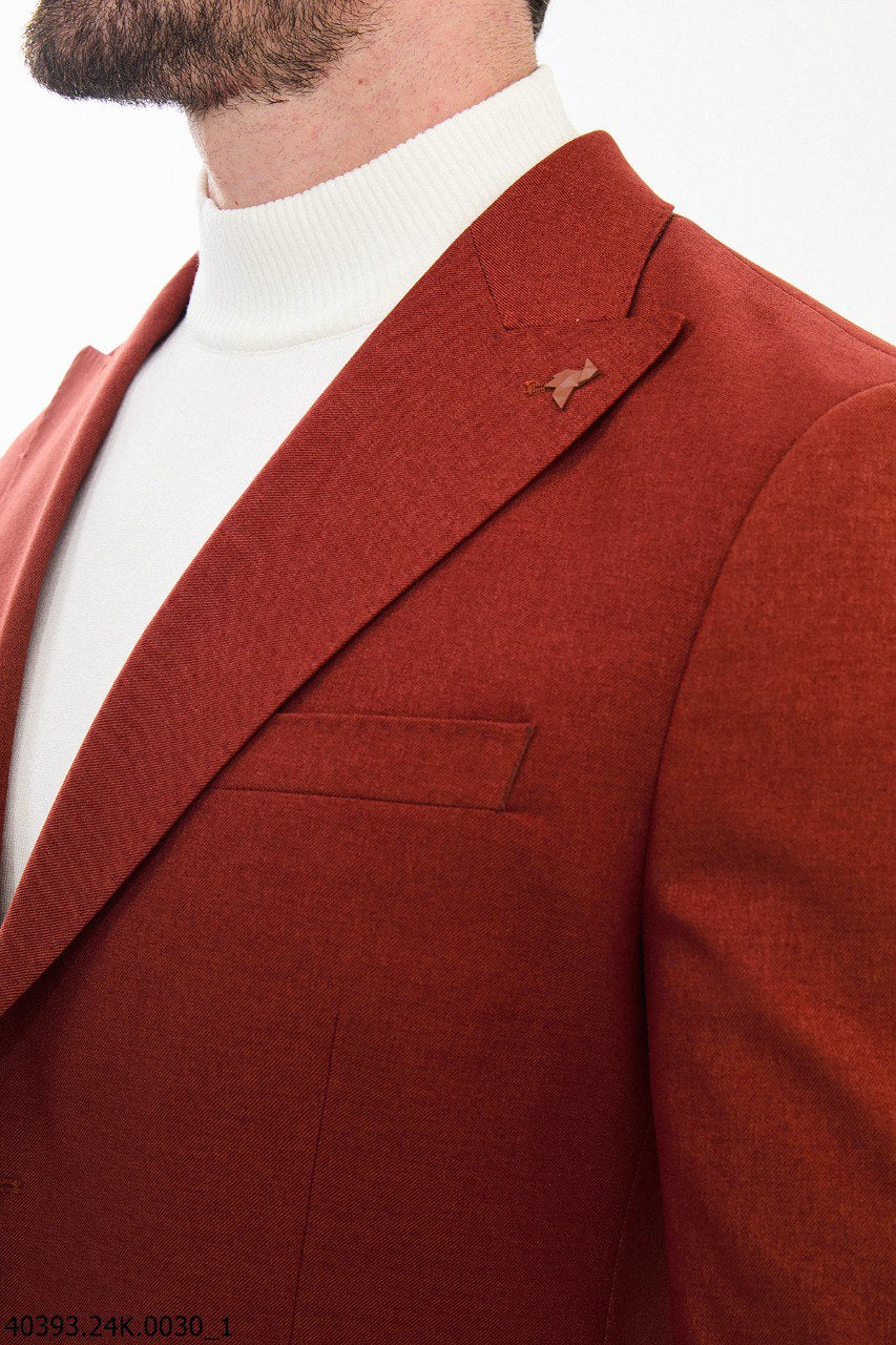 Belmonte Slim Fit Burgundy  Blazer