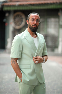 Positano Mint Green Short Sleeve Summer Suit