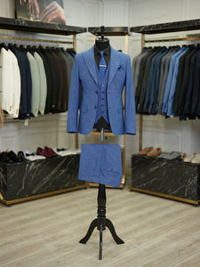 Bojoni Maison Blue Slim Fit  Suit