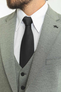 Bojoni Trivento Classic Gray Vest Slim Fit Suit