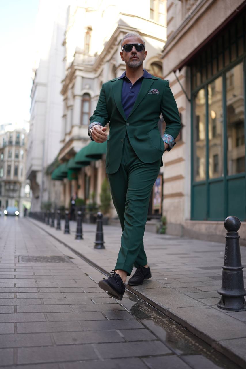 Bojoni Palermo Green Slim Fit 2 Piece  Suit