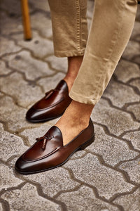 Bojoni Bravo Brown Tassel Loafers