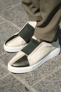 Bojoni Bano Khaki Sole Leather Shoes