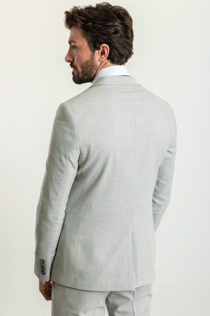 Bojoni Trivento Gray 2 Pieces  Slim Fit Suit