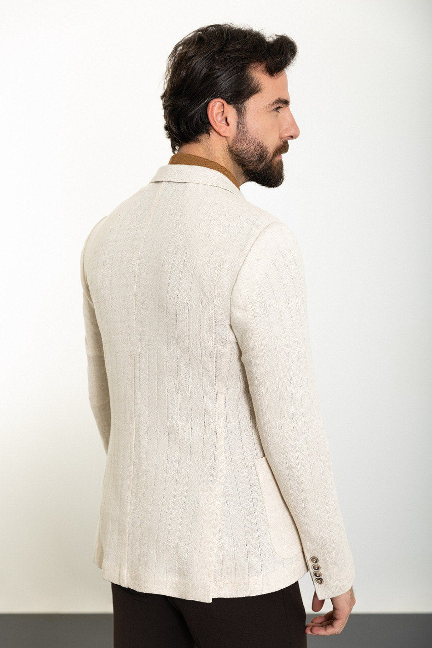 Bojoni Torretta Slim Fit Stone Blazer