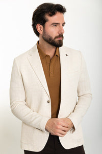 Bojoni Torretta Slim Fit Stone Blazer