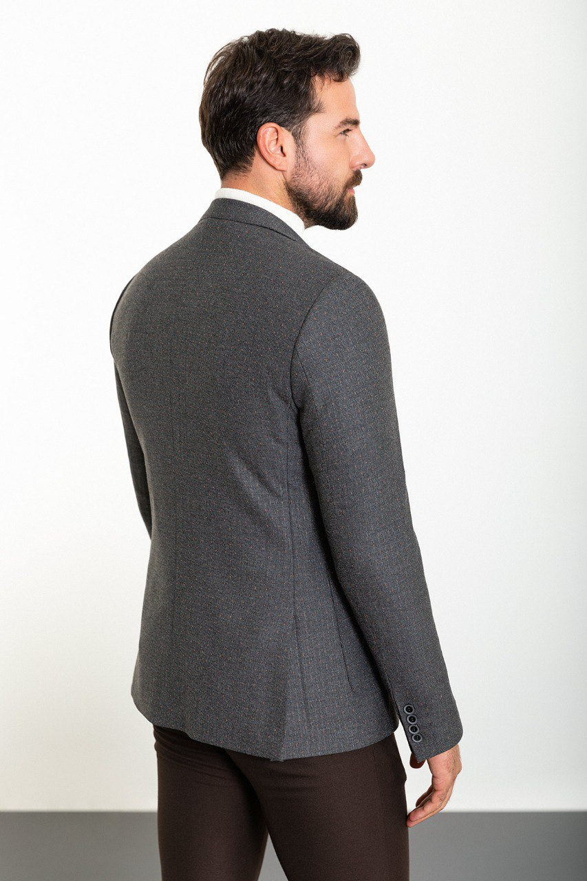 Bojoni Torretta Slim Fit Light Grey Blazer