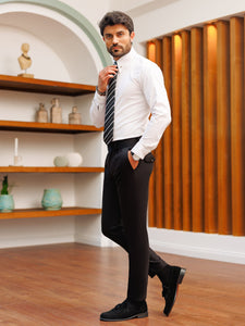 Black Slim-Fit Pants