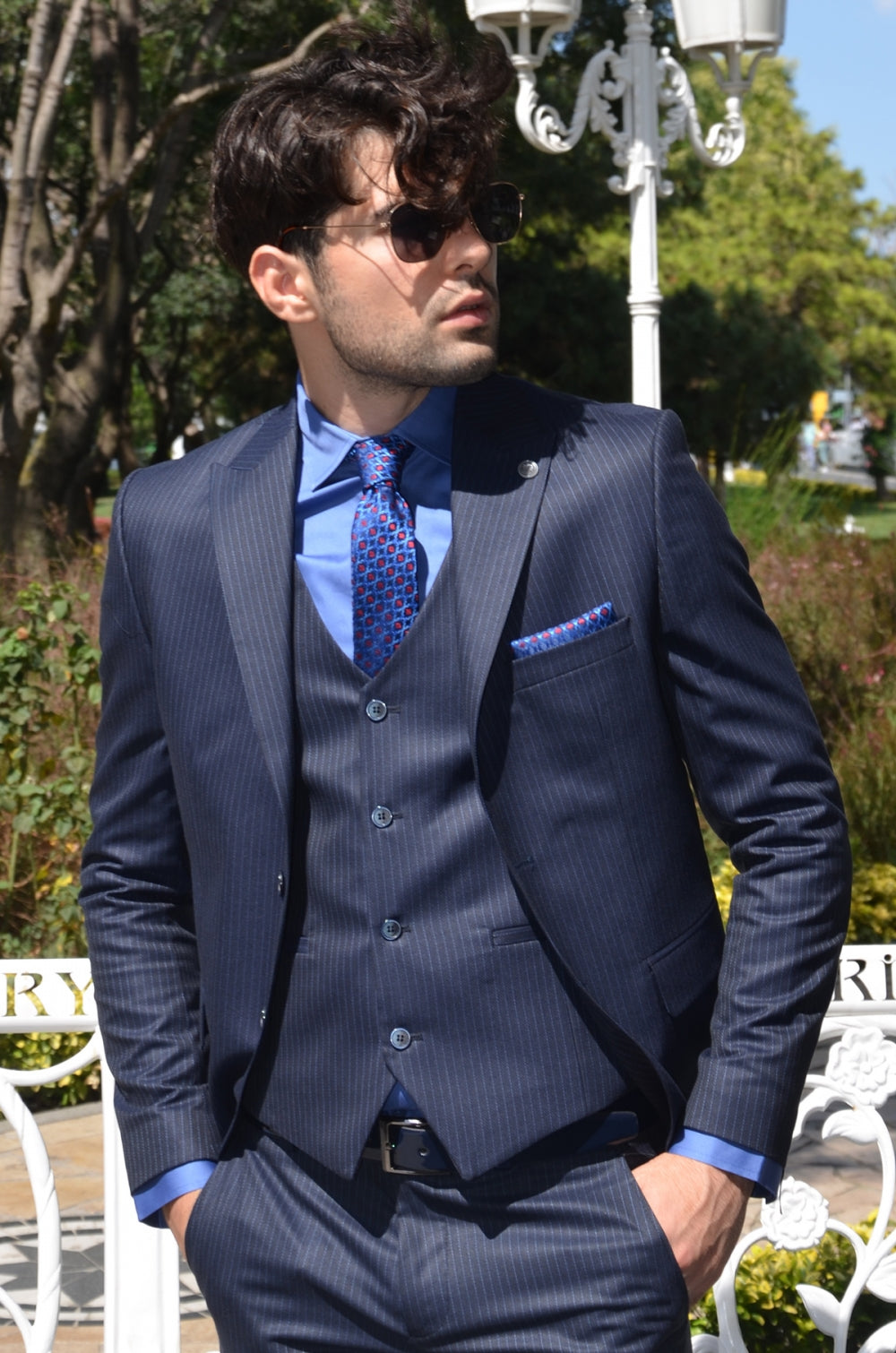 Gravano Slim-Fit Suit Vest Blue-baagr.myshopify.com-suit-BOJONI