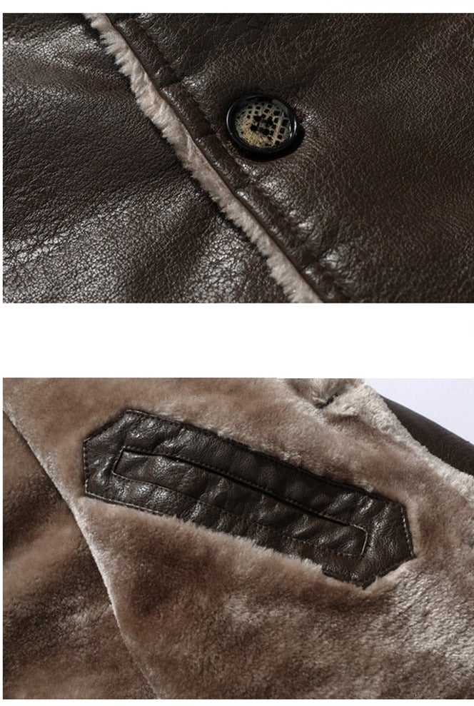 WINTER LEATHER COAT (2 COLORS)