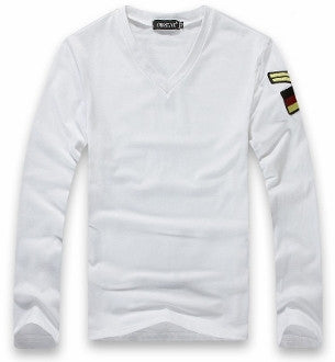 Mens Long Sleeve T-Shirt with Badge