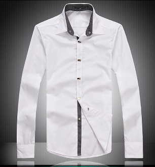 Mens Button Down Shirt with Button Details
