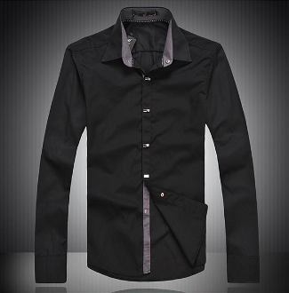 Mens Button Down Shirt with Button Details