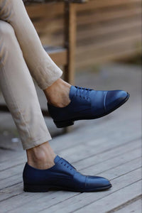 Bojoni Uluwatu  Lace up Blue Classic Shoes