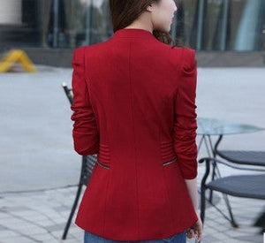 Womens Zippered Blazer in Multiple Colors