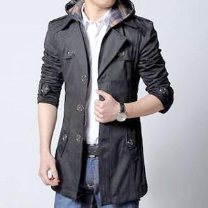 Classic Trench Jacket with Removable Hood