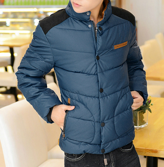 Mens Puffer Jacket with Front Pocket