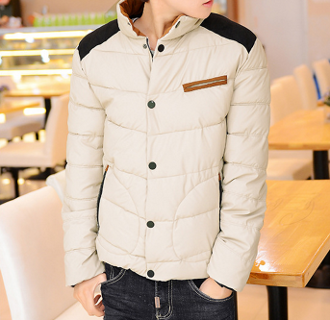 Mens Puffer Jacket with Front Pocket