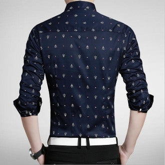 Mens Button Down Patterned Shirt