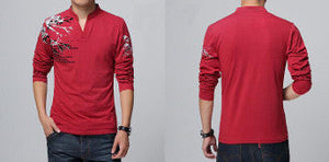 Mens Long Sleeve Top With Details