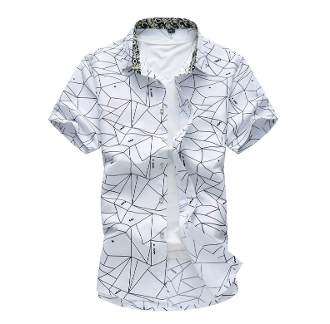 Mens Geo Print Shirt