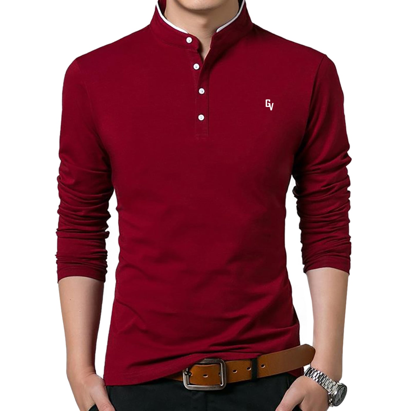 Giovoss Embroidered Logo Polo Shirt