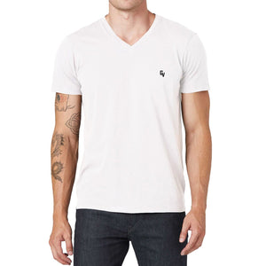 Giovoss Embroidered V-Neck T-Shirt