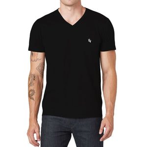 Giovoss Embroidered V-Neck T-Shirt