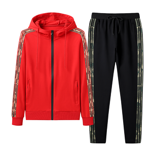 Sporty Hooded Running Set