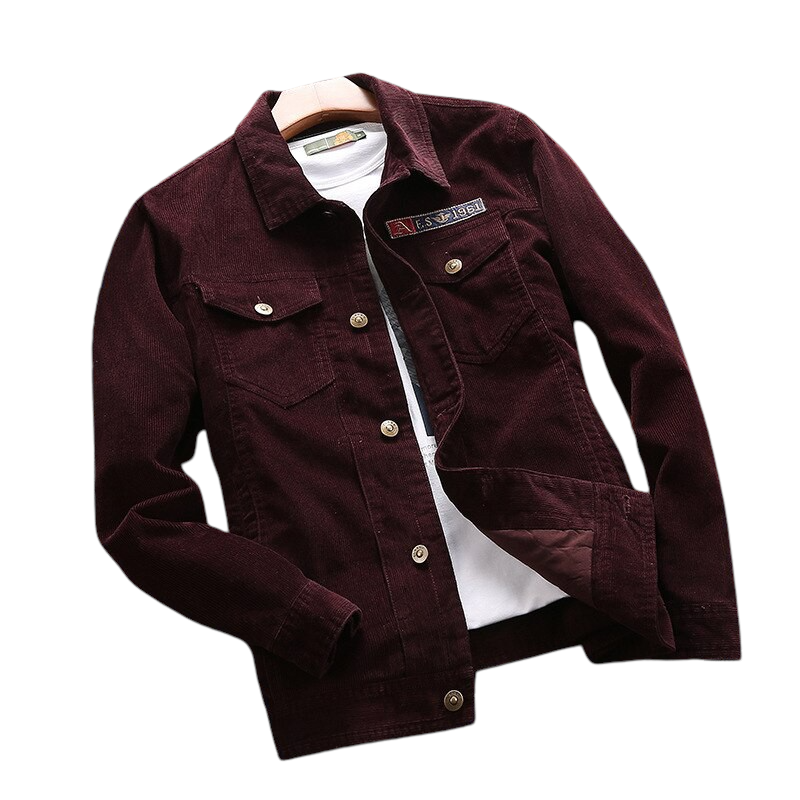 Corduroy Military Jacket