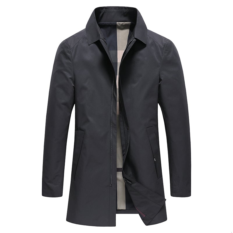 Solid Windbreaker Jacket