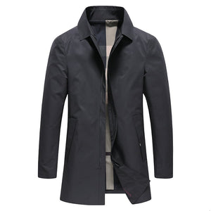 Solid Windbreaker Jacket