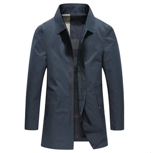 Solid Windbreaker Jacket