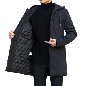 Hooded Windbreaker Trench Coat