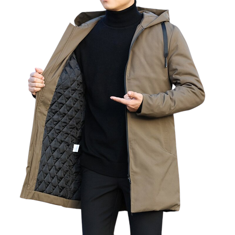Hooded Windbreaker Trench Coat