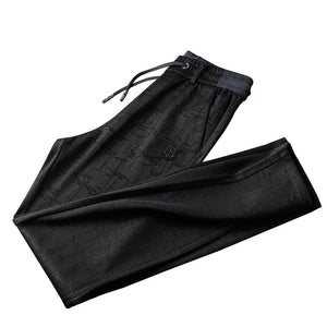 Straight Patterned Warm Joggers