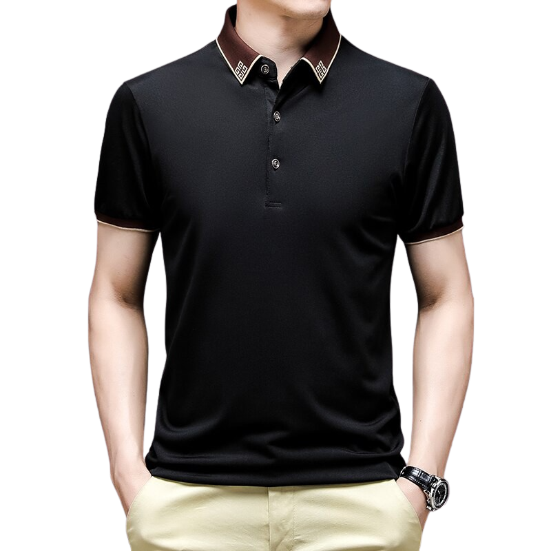 Elegant Collar Polo Shirt