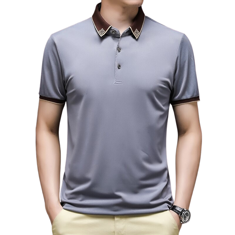 Elegant Collar Polo Shirt