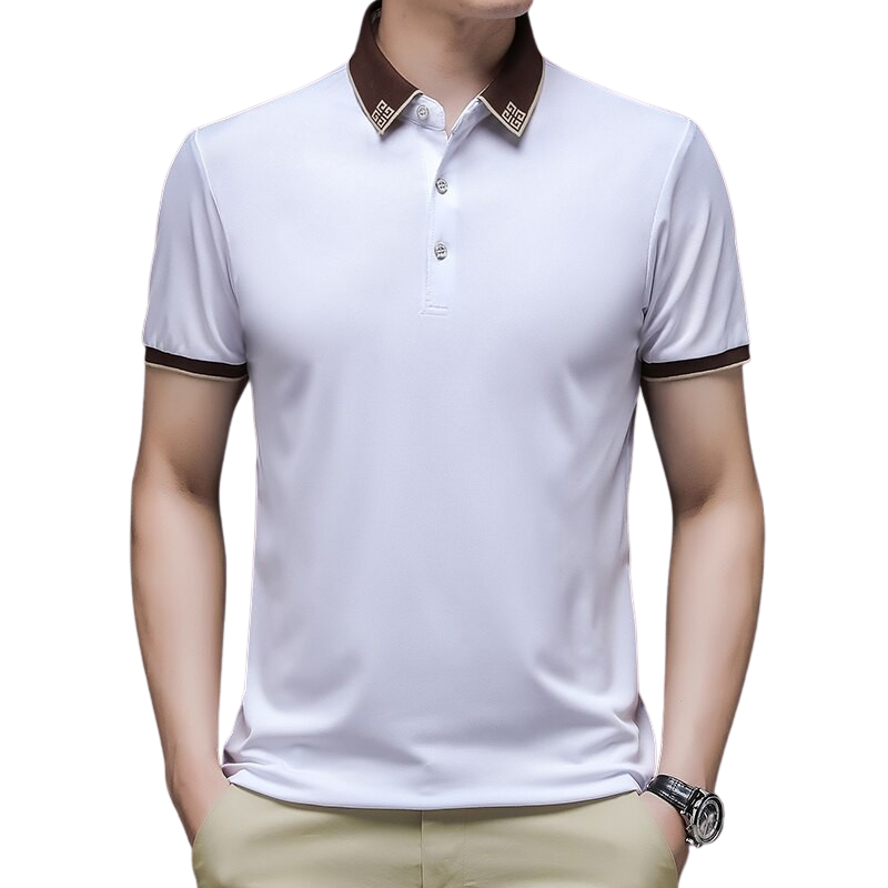 Elegant Collar Polo Shirt