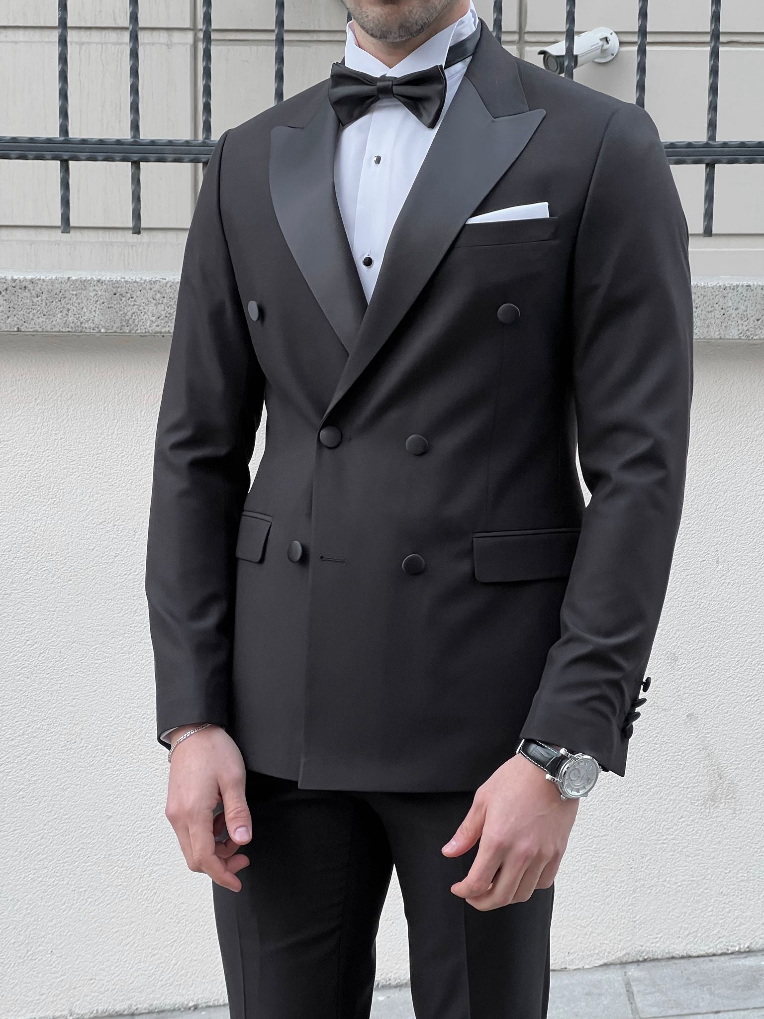 Louis Slim Fit High Quality Pointed Collared Double Breasted Tuxedo (Party Suit/Tuxedo)