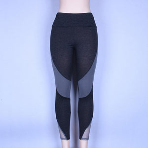Yoga Pants with Mesh Panels