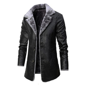 WINTER LEATHER COAT (2 COLORS)