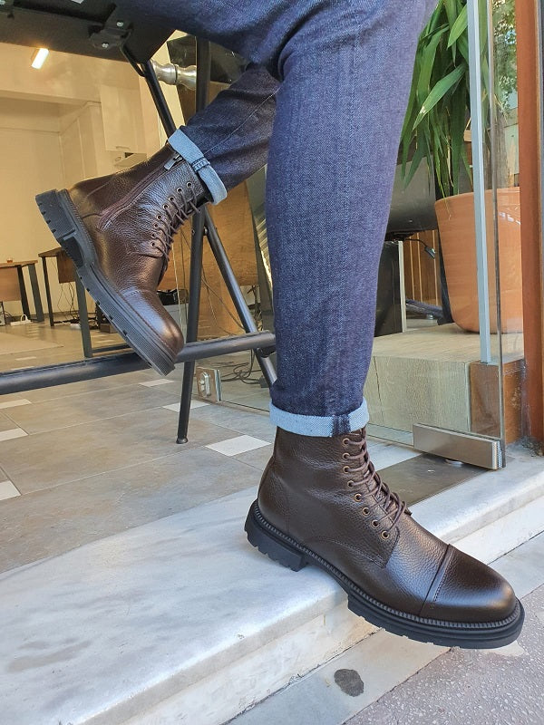 Argeli Brown Lace Up Chelsea Boots-baagr.myshopify.com-shoes2-BOJONI