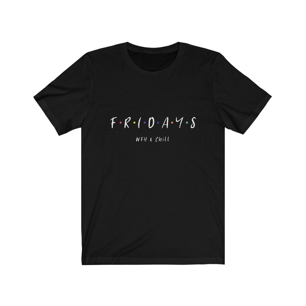 Womens Friday Work From Home & Chill Jersey Short Sleeve Tee